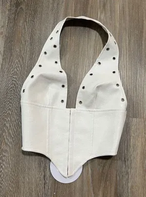 Palladia Pu Jordy Corset Alix Earle Top White thumbnail 3