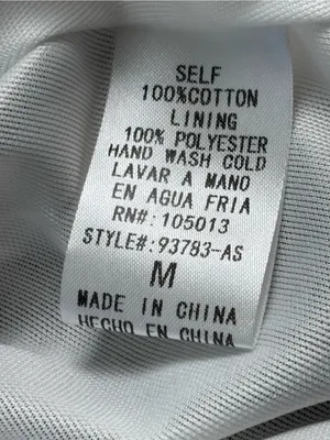 Altar'd State Dress Medium M Gray White Striped Cotton Mini Boho Babydoll Lined thumbnail 9