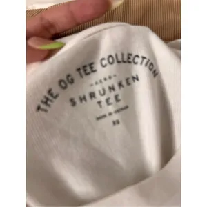 THE OG TEE COLLECTION shrunken white top size XS thumbnail 7