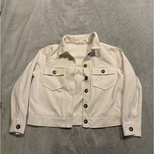 MELLODAY Soft Light Beige Button Jacket thumbnail 3