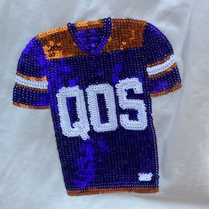 Queen of Sparkles Clemson Gameday Football Jersey Tshirt Dress XS Orange Purple thumbnail 7