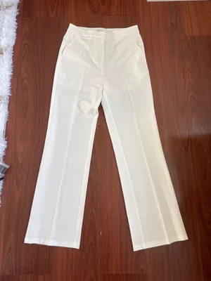 Urban Revivo Office Pants White thumbnail 1