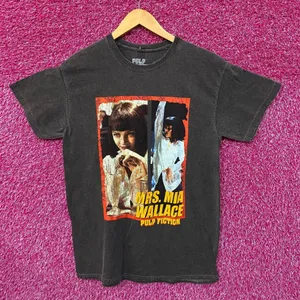 Pulp Fiction Mrs Mia Wallace Poster Movie Tee L thumbnail 1