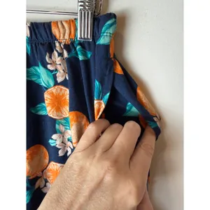 Joyspun Pajama Set Women Small Blue Orange Citrus Floral Print Short Sleepwear thumbnail 15
