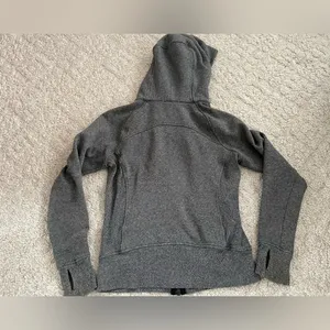 Lululemon SCUBA FULL-ZIP HOODIE IN HEATHERED SPECKLED BLACK, size 6 thumbnail 3