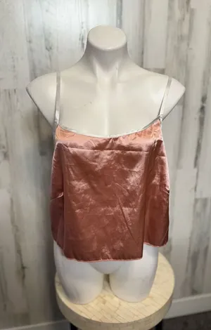 Silk pink tank top Pink Size L thumbnail 1