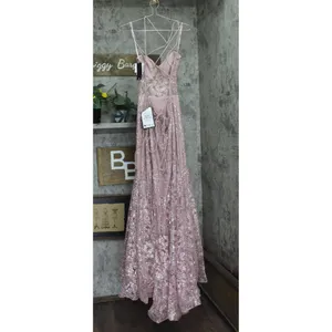 Blondie Nites Juniors Glitter Sequined Corset-Bodice Gown Dress Rose Pink 15 thumbnail 2