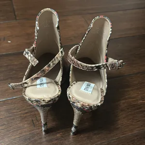 Steve Madden Daily Snake Animal Print Sling-Back Pumps Heels 8M new #1 thumbnail 8