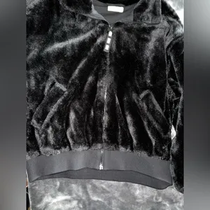 Ugg Laken Mock Neck Fleece Jacket in Black Size Medium thumbnail 10