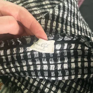 Brandy Melville John Galt Cleo Gingham Smocked Tube Tank Top thumbnail 4