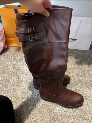 Journee Collection Brown Riding Boots thumbnail 5