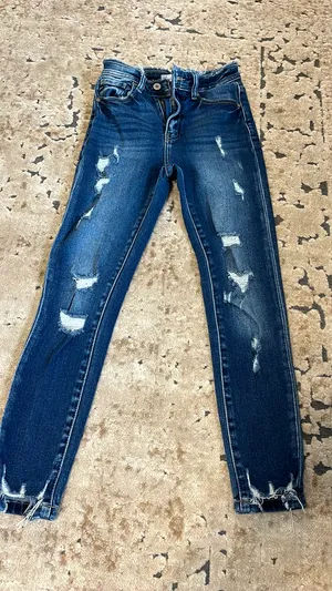 KanCan USA Skinny Distressed Jeans thumbnail 1