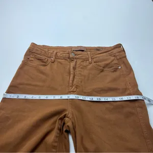Judy Blue High Rise‎ Control Top Wide Leg Crop Jean Camel Brown Size 13 / 31 thumbnail 8