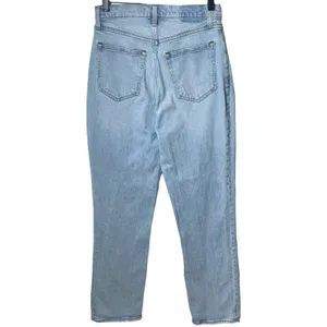 Abercrombie & Fitch 90s Straight Ultra‎ High Rise Denim Light Blue Capsule 6/28 thumbnail 5