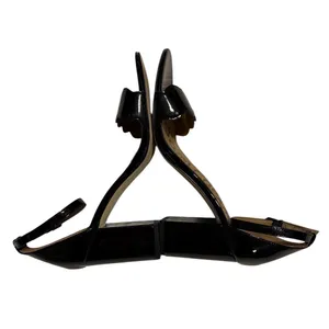 Sam Edelman Odila Black Patent Scalloped Ankle‎ Strap Block Heel Sandals Size 10 thumbnail 10