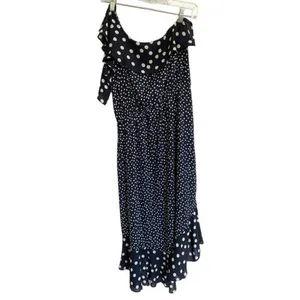 A NEW DAY Women's Polka Dot One Shoulder Midi Dress - L‎ thumbnail 9