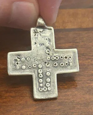 Vintage cross 925 sterling silver v58 7.51g 1 1/4inch thumbnail 1