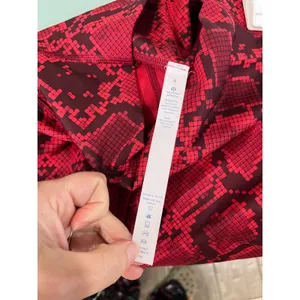 Lululemon Wunder Under Red Snake Print Yoga Gym Athletic Leggings Size 4‎ thumbnail 5
