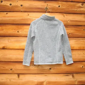 Patagonia Better Sweater 1/4 Zip Pullover Top Light Blue Gray thumbnail 5