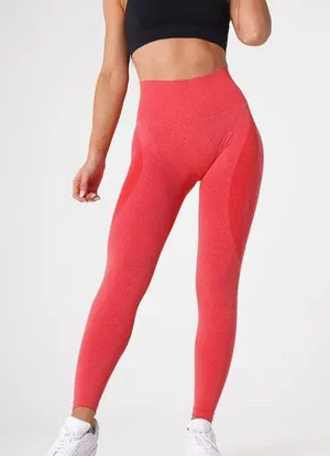 NVGTN Candy Apple Contour Seamless Leggings Size Small Red thumbnail 3