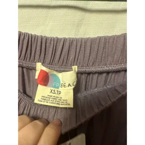 NWT Free People Beach Free-est Wide Leg Lounge Pants Size XS In Purple Taupe thumbnail 3