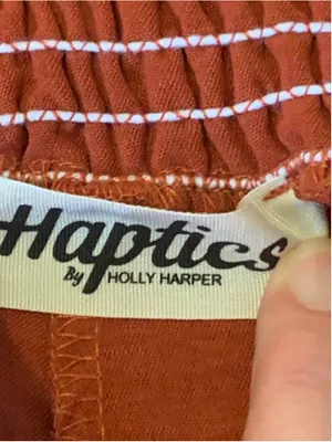Women's Haptics Wide Leg Pants Size L Burnt Orange thumbnail 2