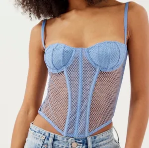 Urban Outfitters Blue Corset Top thumbnail 1