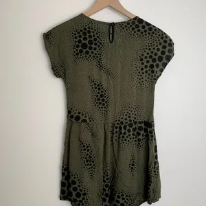 Nooworks Size Small Olive Green and Black Babydoll Dress thumbnail 3