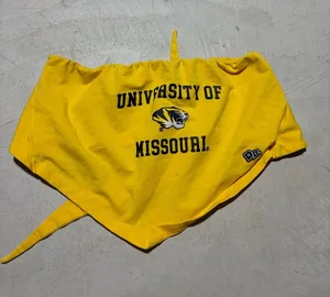 University of Missouri mizzou hype and vice Yellow Bandana tube top medium thumbnail 1
