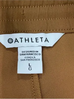 Athleta Promenade Wide Leg Cargo Pants – Walnut Brown – Size L thumbnail 4