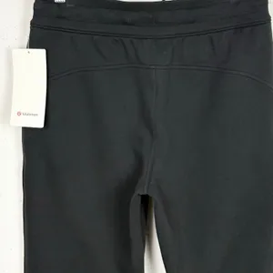 Lululemon Scuba High Rise Cropped Jogger Cotton Terry Drawcord Black Size 8 thumbnail 11