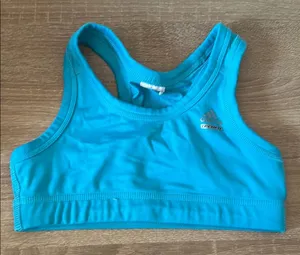 Adidas Aqua Blue Sports Bra thumbnail 1