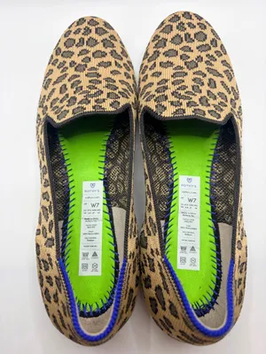 Rothy’s The Loafer Leopard Animal Print Knit Slip On Comfort Flats Women 7 thumbnail 7
