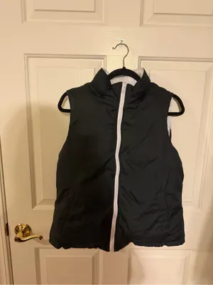 Big Chill Black Puffer Vest White Size L thumbnail 3