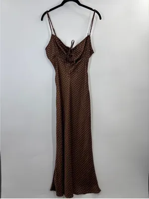 Ciao Lucia Leo Satin Midi Dress in Siena Polka Dot thumbnail 5