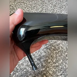 Zara Women’s Black Patent Pumps Heels Size EU 39‎ thumbnail 12