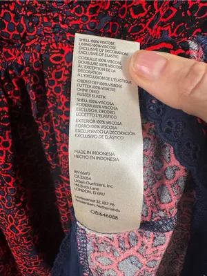 N91. Free People Red and Black Floral Mini Dress thumbnail 4