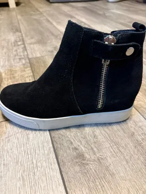 Steve Madden Suede Shoes Black thumbnail 5