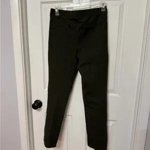 QUINCE Ultra-Stretch Ponte Straight Leg‎ Pants Olive size Medium Petite thumbnail 6