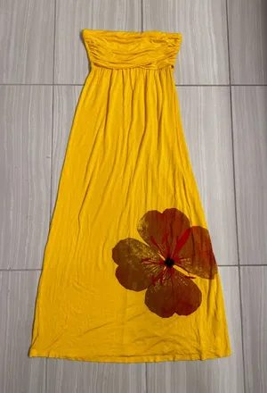 Moa Moa Y2K Strapless Dress with Flower Print thumbnail 1
