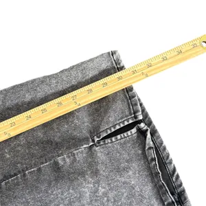 No Boundaries Black Denim Square Neck Pinafore Mini Dress Small Distressed‎ Grunge Goth Y2K thumbnail 11