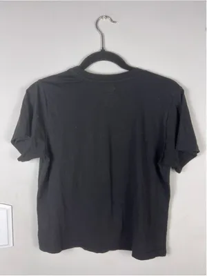 Dickies Classic Logo Graphic T-Shirt Black Medium Cropped Workwear Streetwear thumbnail 5