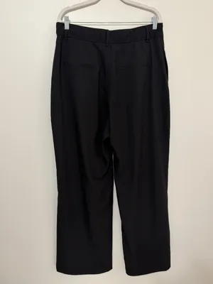 Abercrombie & Fitch Sloane Tailored Wide Leg Pants Size Large black thumbnail 5