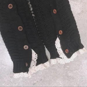 Steve Madden Button Crochet Knit Leg Warmers thumbnail 6