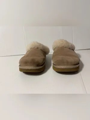 UGG cluggette leather sheepskin slippers womens size 8 thumbnail 6