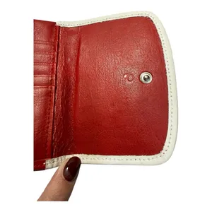 Vintage Rolfs Red Calfskin Leather Wallet | Coin Purse | Snap Closure thumbnail 8