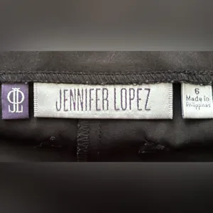 Jennifer Lopez Black Dress Shorts High Waist Pleated Pull-On Size 6 thumbnail 6