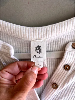 Flawless White Summer Dress Pockets Flowy M thumbnail 7