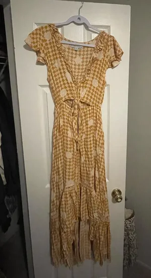 Gingham Dress Yellow thumbnail 1