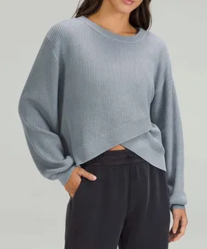 lululemon reversible crossover knit sweater thumbnail 1